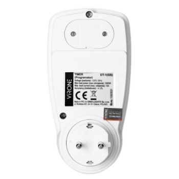 ELEKTRONICZNY PROGRAMATOR CZASOWY TIMER VIRONE DT-1(GS) SCHUKO