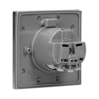 GNIAZDO ELEKTRYCZNE ORNO OR-AE-1397(GS) 2P+Z SCHUKO