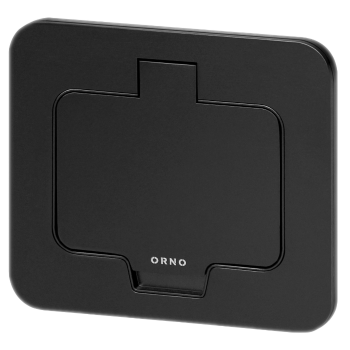 GNIAZDO PODTYNKOWE ORNO OR-GM-9031/B 2P+Z ALUMINIUM CZARNE IP55