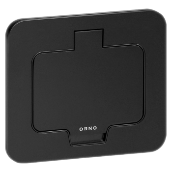 GNIAZDO PODTYNKOWE ORNO OR-GM-9031/B 2P+Z ALUMINIUM CZARNE IP55