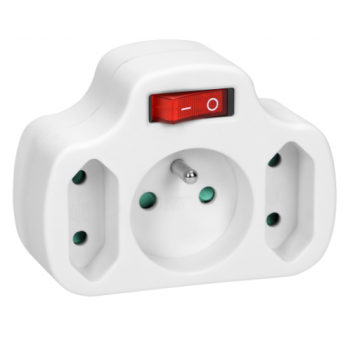ROZGAŁĘŹNIK ORNO OR-AE-13191 2P+Z 2x2P/II WŁĄCZNIK