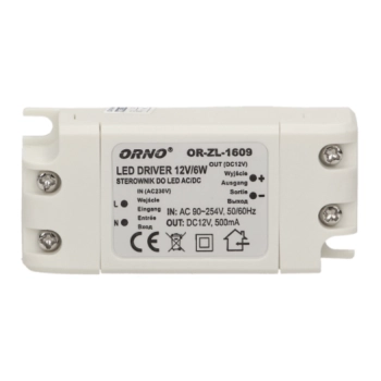 STEROWNIK DO LED ORNO OR-ZL-1609 DO PUSZKI AC/DC 6W