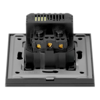 POJEDYNCZE GNIAZDO 2P+Z ORNO OR-AE-13308/B 2x USB PODTYNKOWY IP20