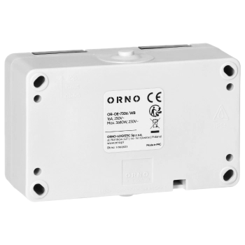 GNIAZDO PODWÓJNE ORNO AQUATIC MINI OR-OE-7306/WB NATYNKOWE IP54