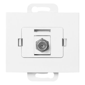 GNIAZDO POJEDYNCZE TYPU F ONYX ORNO OR-OE-7514/W PODTYNKOWE IP20