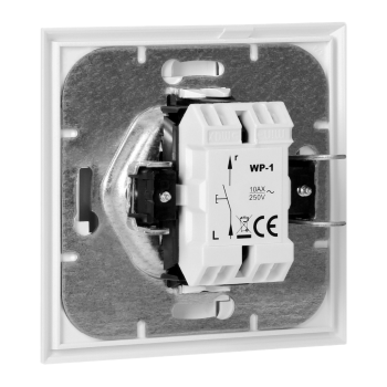 ŁĄCZNIK 1-BIEGUNOWY LUNA ORNO OR-OE-7600/P/W + PODŚWIETLENIE PODTYNKOWY IP20