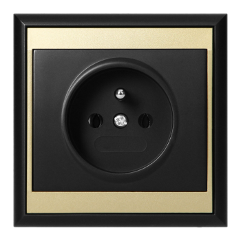 GNIAZDO POJEDYNCZE LUNA 2P+Z ORNO OR-OE-7605/BC PODTYNKOWE IP20 10szt