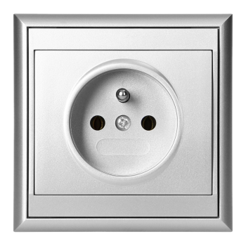 GNIAZDO POJEDYNCZE LUNA 2P+Z ORNO OR-OE-7605/G PODTYNKOWE IP20 10szt
