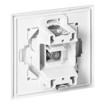 GNIAZDO POJEDYNCZE TYPU F LUNA ORNO OR-OE-7614/W PODTYNKOWE IP20