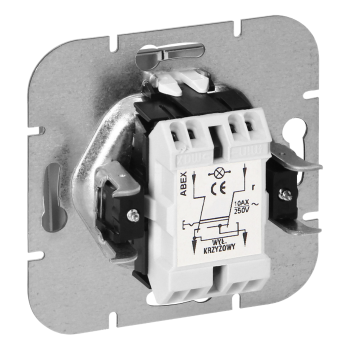 ŁĄCZNIK KRZYŻOWY PEARL ORNO OR-OE-7703/P/A + PODŚWIETLENIE PODTYNKOWY IP20