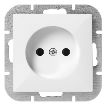 GNIAZDO POJEDYNCZE PEARL ORNO OR-OE-7705/2P/W PODTYNKOWE IP20 10szt