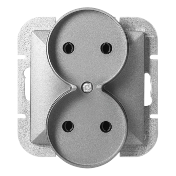 GNIAZDO PODWÓJNE PEARL ORNO OR-OE-7706/A PODTYNKOWE IP20 10szt