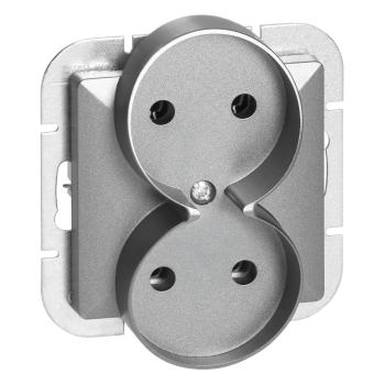 GNIAZDO PODWÓJNE PEARL ORNO OR-OE-7706/A PODTYNKOWE IP20 10szt