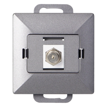 GNIAZDO POJEDYNCZE TYPU F PEARL ORNO OR-OE-7714/A PODTYNKOWE IP20