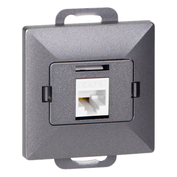 GNIAZDO POJEDYNCZE 1xRJ45 CAT.5 PEARL ORNO OR-OE-7715/A PODTYNKOWE IP20