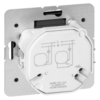 ŚCIEMNIACZ OBROTOWY LED PEARL ORNO OR-OE-7716/LED/B PODTYNKOWY IP20