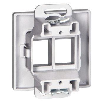 PODWÓJNY ADAPTER RJ45 + PŁYTKA CZOŁOWA PEARL ORNO OR-OE-7717/2/A PODTYNKOWE IP20
