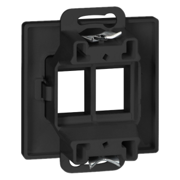 PODWÓJNY ADAPTER RJ45 + PŁYTKA CZOŁOWA PEARL ORNO OR-OE-7717/2/B PODTYNKOWE IP20