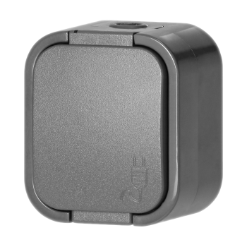 GNIAZDO POJEDYNCZE 2P+Z SCHUKO ORNO OR-OE-7805(GS)/G NATYNKOWE IP54 10 szt