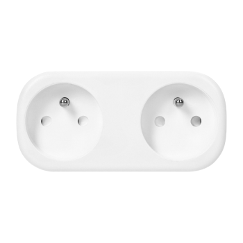 BEZPRZEWODOWY ROZGAŁĘŹNIK PODWÓJNY ORNO OR-SH-17510/W Tuya Smart Wi-Fi