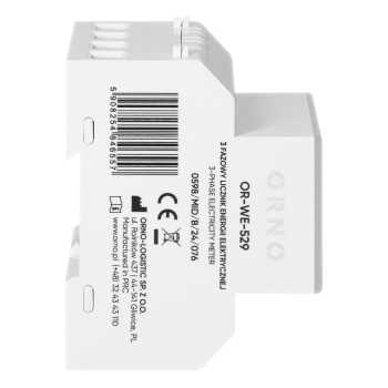 3-FAZOWY LICZNIK ENERGII ORNO OR-WE-529 MID NA SZYNĘ DIN RS485