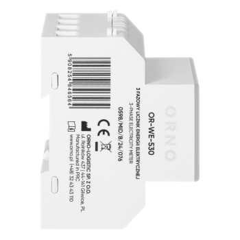 3-FAZOWY LICZNIK ENERGII ORNO OR-WE-530 WIELOTARYFOWY MID NA SZYNĘ DIN RS485