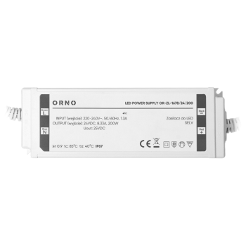 ZASILACZ LED HERMETYCZNY ORNO OR-ZL-1678/24/200 24V/200W IP67