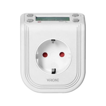 ELEKTRONICZNY PROGRAMATOR CZASOWY VIRONE DT-4(GS) SCHUKO