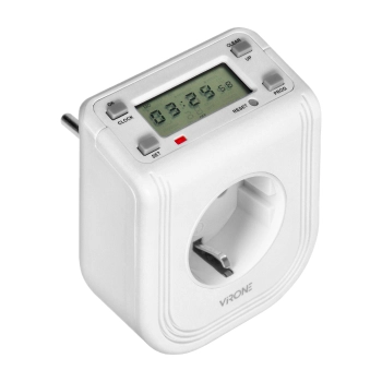 ELEKTRONICZNY PROGRAMATOR CZASOWY VIRONE DT-4(GS) SCHUKO