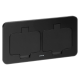 GNIAZDO PODTYNKOWE PODWÓJNE ORNO OR-GM-9047/B 2x 2P+Z CZARNE IP55