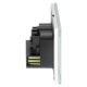 POJEDYNCZE GNIAZDO 2P+Z SCHUKO ORNO OR-AE-13308(GS)/W 2x USB PODTYNKOWY IP20