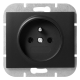 GNIAZDO POJEDYNCZE ONYX 2P+Z ORNO OR-OE-7505/B PODTYNKOWE IP20 10szt