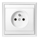 GNIAZDO POJEDYNCZE LUNA 2P+Z ORNO OR-OE-7605/W PODTYNKOWE IP20 10szt