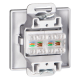 GNIAZDO PODWÓJNE 2xRJ45 CAT.5 PEARL ORNO OR-OE-7715/2/A PODTYNKOWE IP20