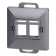 PODWÓJNY ADAPTER RJ45 + PŁYTKA CZOŁOWA PEARL ORNO OR-OE-7717/2/A PODTYNKOWE IP20