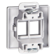 PODWÓJNY ADAPTER RJ45 + PŁYTKA CZOŁOWA PEARL ORNO OR-OE-7717/2/A PODTYNKOWE IP20