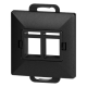 PODWÓJNY ADAPTER RJ45 + PŁYTKA CZOŁOWA PEARL ORNO OR-OE-7717/2/B PODTYNKOWE IP20