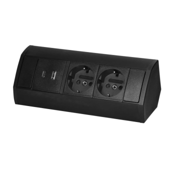 GNIAZDO MEBLOWE 2xUSB ORNO OR-GM-9039(GS)/B