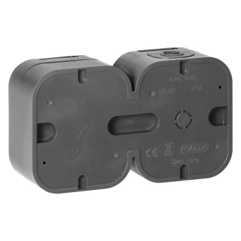 GNIAZDO PODWÓJNE ORNO OR-OE-7806(GS)/GB NATYNKOWE 2P+Z SCHUKO IP54 10szt.