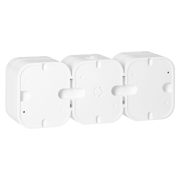 GNIAZDO POTRÓJNE Z KLAPKĄ NATYNKOWE OR-OE-7809/W ORNO  3x2P+Z IP54 5szt
