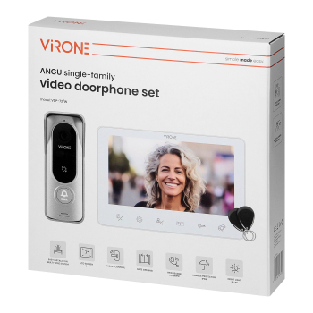 ZESTAW WIDEODOMOFONOWY VIRONE ANGU VDP-72/W 7